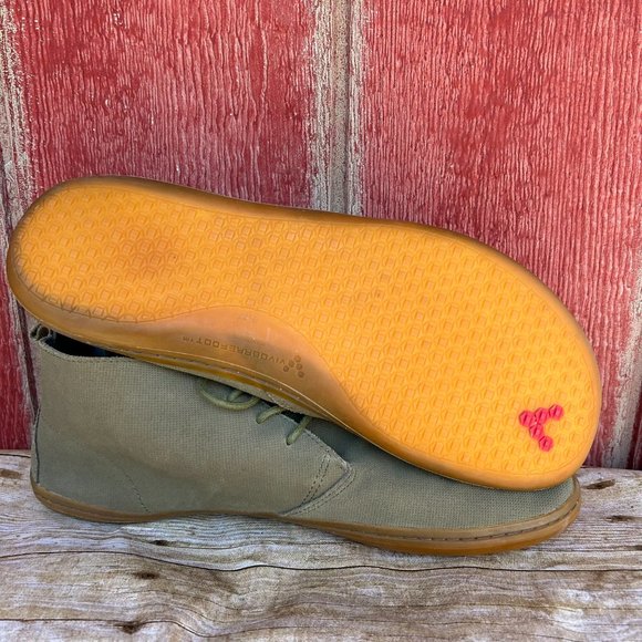 Mens Vivobarefoot Gobi canvas chukka boots Size US13 EU47